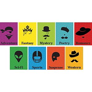 Silhouette Genre Mini Poster Set of 9. PD136-3600