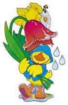 Spring Duck Bulletin Decorative Set. P798-1311545-1S