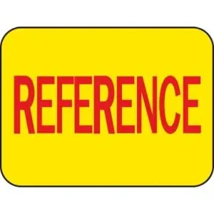 Circulation Labels "Reference "  500/Roll. PD204-3814