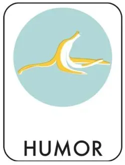 Retro Classification Label " Humor ". PD137-2508