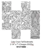 Colour Craze Activity Bookmark 200/pkg. PD137-1888