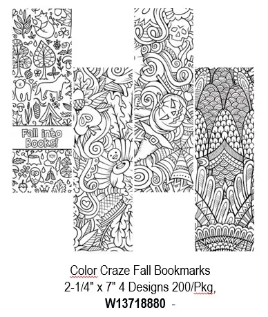 Colour Craze Activity Bookmark 200/pkg. PD137-1888