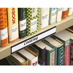 Magnetic Shelf Label Holder 3/4"Hx6"L. PD147-0726