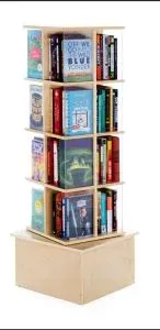 4 Tiers Books Display Spinner 22PMT652424-4