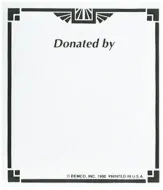Bookplates - Donated By .PD121-2398