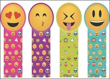 Emoji Face Die Cut Bookmark 200/pk. PD137-3983
