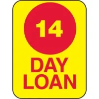Circulation Labels "14 day Loan "  500/Roll. PD205-5036