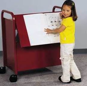 Story Telling Steel Easel Cart. 14PMT864-1358