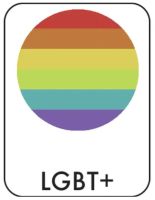 Retro Classification Label " LGBT+" . PD137-2512