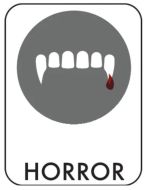 Retro Classification Label " Horror ". PD137-4816