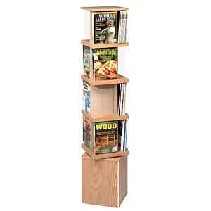 Small Magazine Display Case 16 pockets magazine display tower - Library Supplies Singapore
