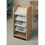 4 Slop Shelves Newspaper Rack. 16PMT840-1826