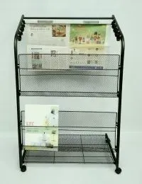 Budget Magazine Newspaper Wire Display Rack. 6PMTC13-750BE4