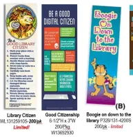 Library Skill Bookmark Limited Stock 200/pkg