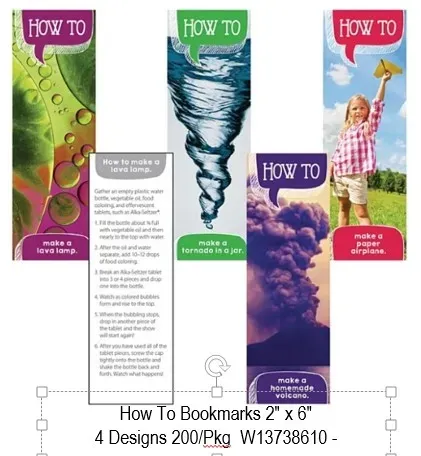 How To Bookmark 200/pkg. PD137-8610